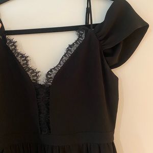 Gorgeous black dress with lace detail